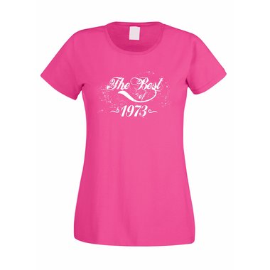 Damen Fuchsia T-Shirt - Geburtstag The Best Of Geburtsjahr 1971-1989