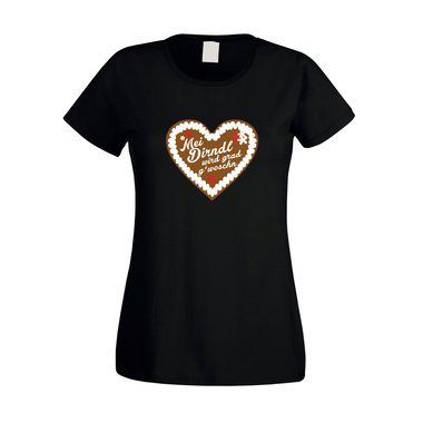 Damen T-Shirt - Mei Dirndl wird grad gwoschn (ohne Dirndl)