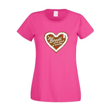 Damen T-Shirt - Mei Dirndl wird grad gwoschn (ohne Dirndl)