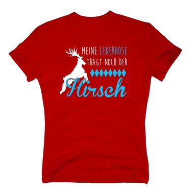 Herren T-Shirt - Meine Lederhose trgt noch der Hirsch