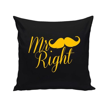 Dekokissen - Mr Right (kursiv)