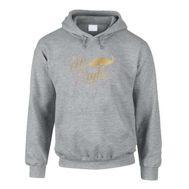 Herren Hoodie - Mr Right (kursiv)