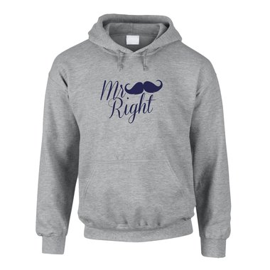 Herren Hoodie - Mr Right (kursiv)