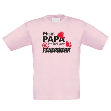 Kinder T-Shirt Feuerwehr-Mein Papa ist bei der Feuerwehr
