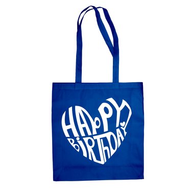 Happy Birthday Design - Baumwolltasche Jutebeutel