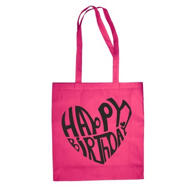 Happy Birthday Design - Baumwolltasche Jutebeutel