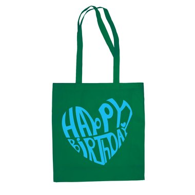 Happy Birthday Design - Baumwolltasche Jutebeutel