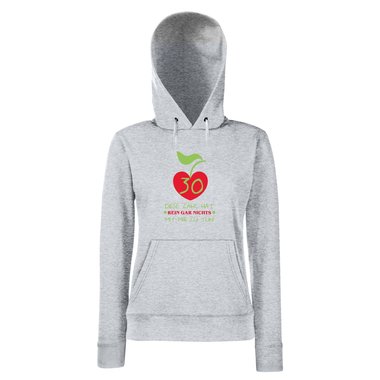 Damen Hoodie 30. Geburtstag - Diese Zahl hat nichts mit mir zu tun