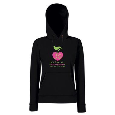 Damen Hoodie 30. Geburtstag - Diese Zahl hat nichts mit mir zu tun
