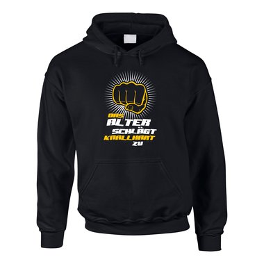 Herren Hoodie - Das Alter schlgt knallhart zu!