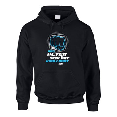 Herren Hoodie - Das Alter schlgt knallhart zu!