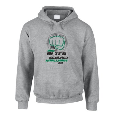 Herren Hoodie - Das Alter schlgt knallhart zu!