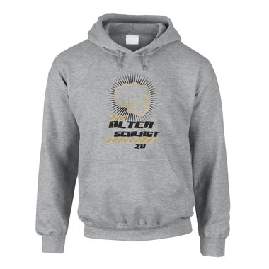 Herren Hoodie - Das Alter schlgt knallhart zu!