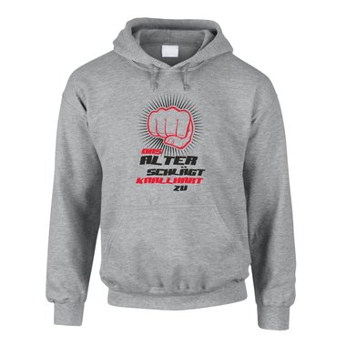 Das Alter schlgt knallhart zu - Herren Hoodie