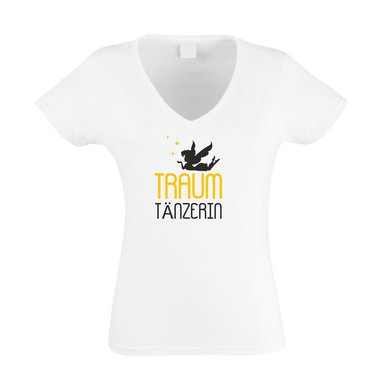 Traum Tänzerin - Damen V-Ausschnitt T-Shirt