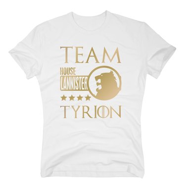 Herren T-Shirt - Team TYRION von House Lannister weiss-gold XXXL