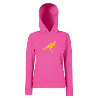 Damen Hoodie - Australia 100% Aussie schwarz-weiss XS