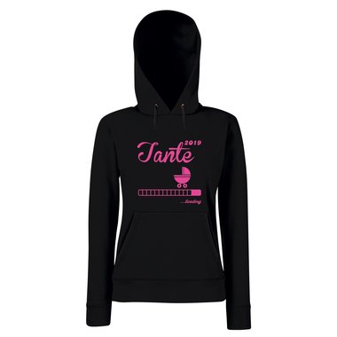 Damen Hoodie - Tante 2019 loading schwarz-weiss M