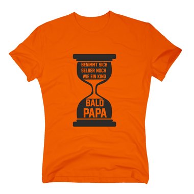 Herren T-Shirt - Bald Papa dunkelblau-weiss 4XL