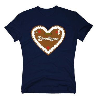 T-Shirt Bräutigam Junggesellenabschied Lebkuchen Herz