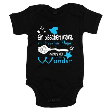 Baby Body - Ein bisschen Mama, ein bisschen Papa und ganz viel Wunder dunkelblau-apfelgruen 50-62