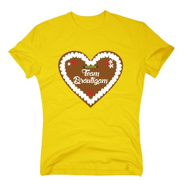 T-Shirt Team Bräutigam Junggesellenabschied Lebkuchen Herz