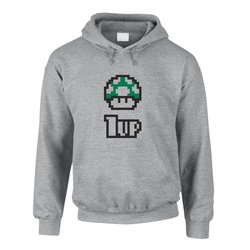 Gaming Shirt - Herren Hoodie - Mario 1UP