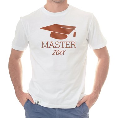 Herren T-Shirt - Abschluss Master mit Wunschjahr