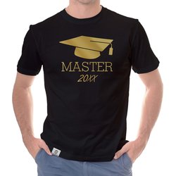 Herren T-Shirt - Abschluss Master mit Wunschjahr