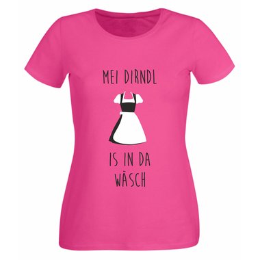 Damen T-Shirt - Mei Dirndl is in da Wsch