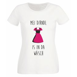 Damen T-Shirt - Mei Dirndl is in da Wsch