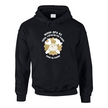 Herren Hoodie - Wenn Opa es nicht reparieren kann, kann es keiner schwarz-gold XXXL