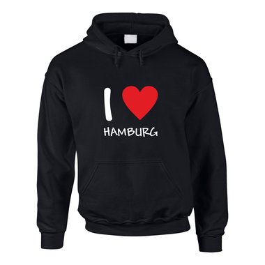 Hoodie I Love Hamburg