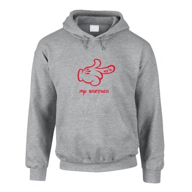 Herren Hoodie - Mrchen Hand - Hes My Brother