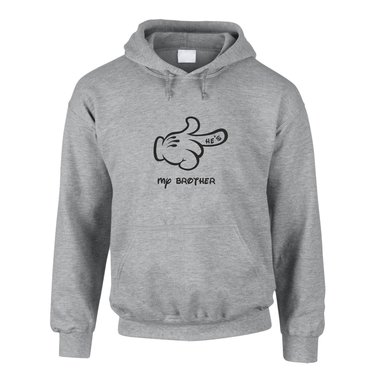 Herren Hoodie - Mrchen Hand - Hes My Brother