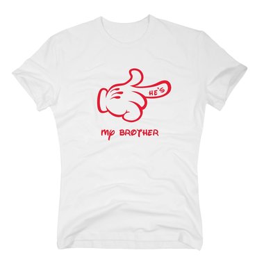 Herren T-Shirt - Mrchen Hand - Hes my brother