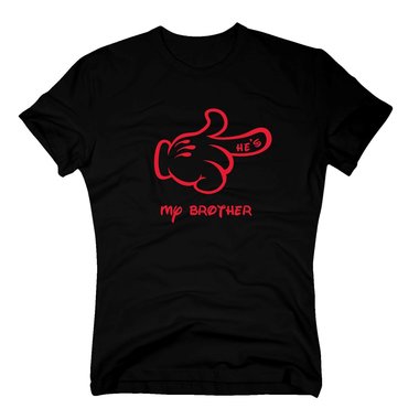 Herren T-Shirt - Mrchen Hand - Hes my brother