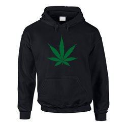 Pullover mit Hanfblatt Hoodie Herren Weed