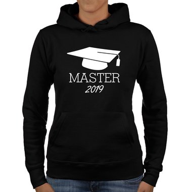 Damen Hoodie - Master 2019 schwarz-weiss XS