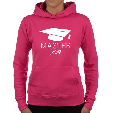 Damen Hoodie - Master 2019 schwarz-weiss XS