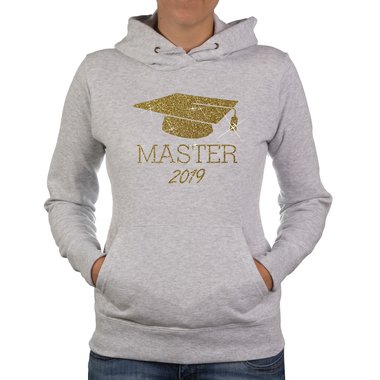 Damen Hoodie - Master 2019 schwarz-weiss XS