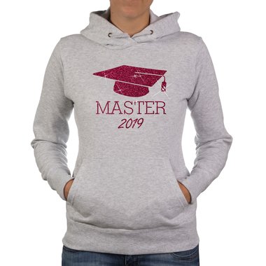 Damen Hoodie - Master 2019 schwarz-weiss XS