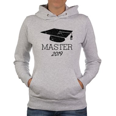 Damen Hoodie - Master 2019 schwarz-weiss XS