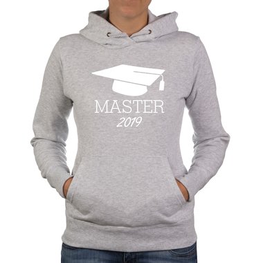 Damen Hoodie - Master 2019 schwarz-weiss XS