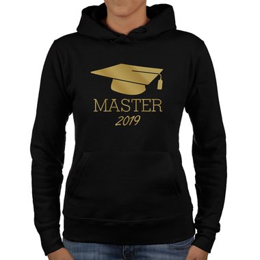 Damen Hoodie - Master 2019 schwarz-weiss XS