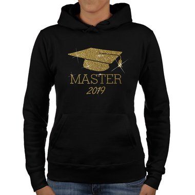 Damen Hoodie - Master 2019 schwarz-weiss XS