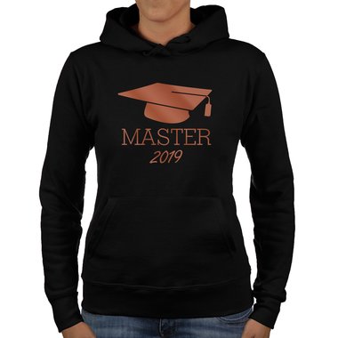 Damen Hoodie - Master 2019 schwarz-weiss XS