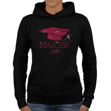 Damen Hoodie - Master 2019 schwarz-weiss XS