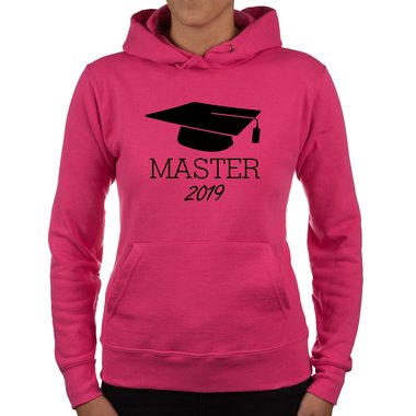 Damen Hoodie - Master 2019 schwarz-weiss XS