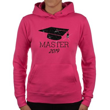 Damen Hoodie - Master 2019 schwarz-weiss XS